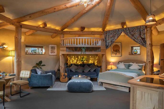 Open-plan interior view