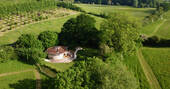 Straw Roundhouse drone view
