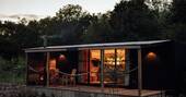 Front exterior evening