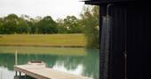 Outdoor shower and swimming lake