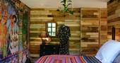 big box cosy cabin wiltshire england interior design and decor bedroom