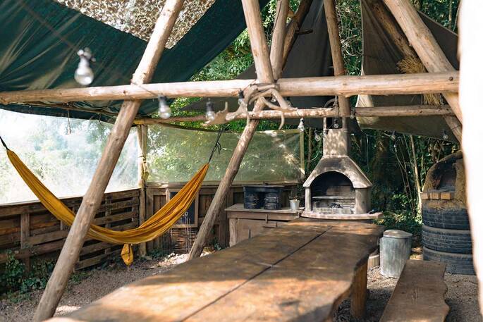 Wild outdoor kitchen