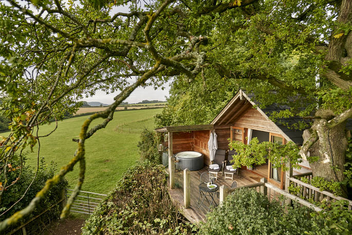 Oakdown Treehouse - exterior, Colerne, Wiltshire