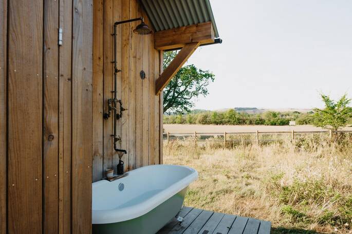 Outdoor bath view