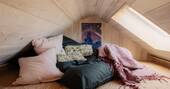 Reading nook up on the mezzanine