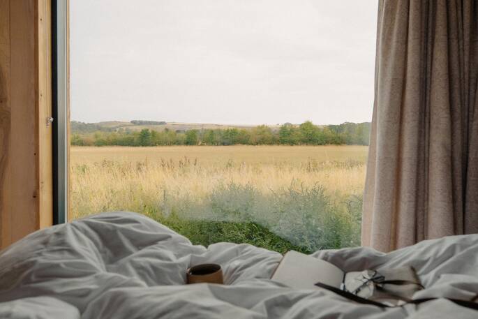 View from the bed