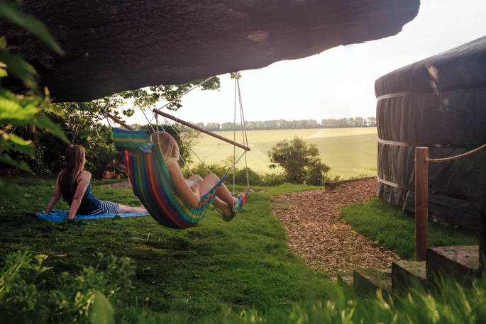 Solstice Yurt swing, Winterbourne Stoke, Salisbury, Wiltshire