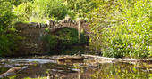 Lilla Stugan cabin bridge, Alfrick, Worcester, Worcestershire