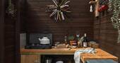 Covered outdoor kitchen