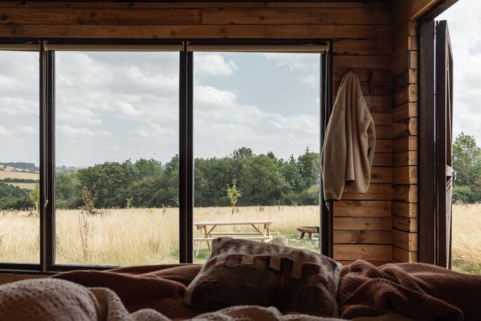 View from the bed