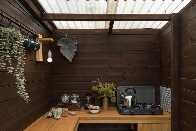 Covered kitchen