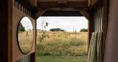 View from shower block