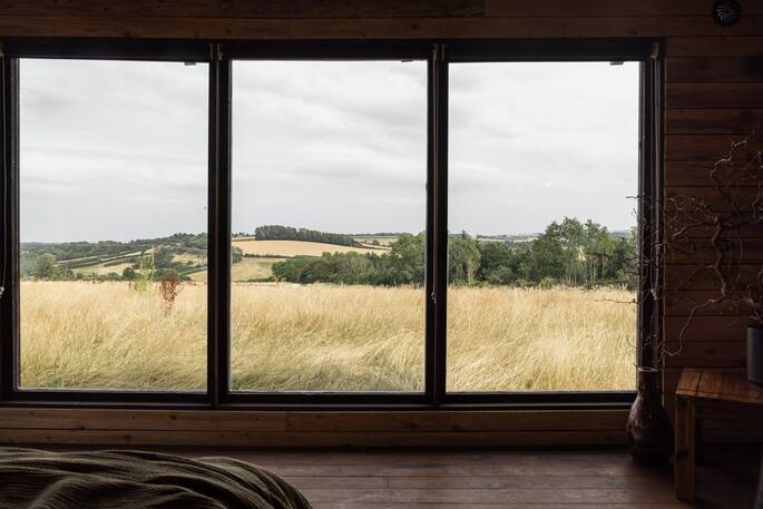 View from the bed