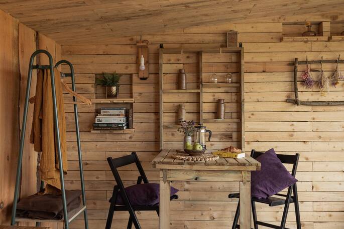 Indoor dining area
