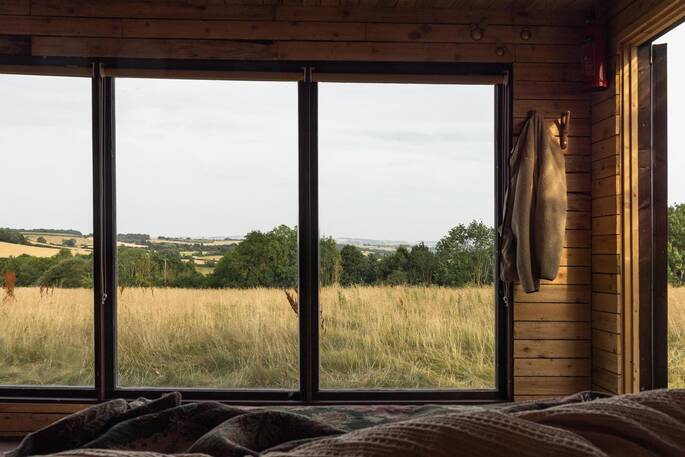 View from the bed