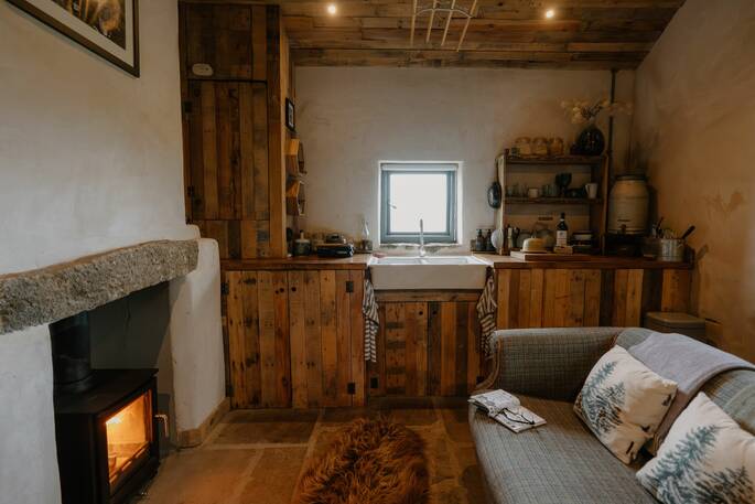 Kitchen and living area