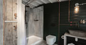 The rustic and quirky bathroom and shower facilities at Atkinson Grimshaw in Yorkshire