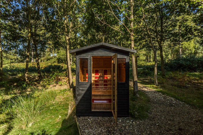 Your own private woodland sauna at the Star Suite in Yorkshire