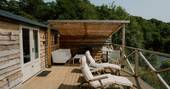 Decking with river view