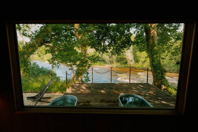 View from the sauna hut