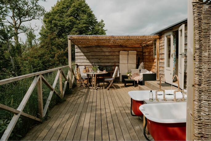 Decking and outdoor baths