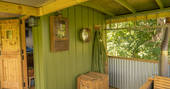 The Woodmans Hut, Yorkshire, Close up of Decking 