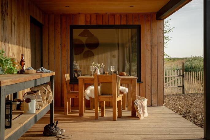 Covered outdoor dining