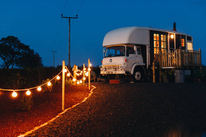 Front exterior, horsebox, holiday, Ireland, uk