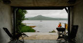 Douglas Boathouse outside sitting area & BBQ