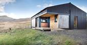 Black Shed cabin exterior, Highland, Scotland - James Ross Photography