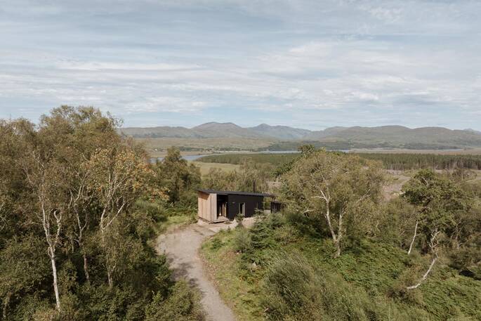 Bothy Doire aerial view