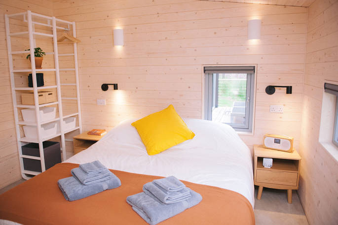 Pine Marten Cabin - bedroom, Ullapool, Highland, Scotland