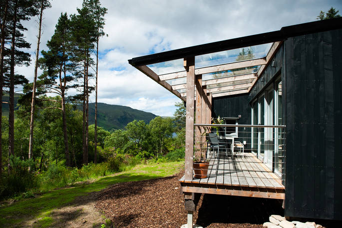 Pine Marten Cabin - view from the balcony, Ullapool, Highland, Scotland