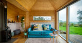 Burnhead Bothies cabin - living room, at Kilsyth, Lanarkshire, Scotland