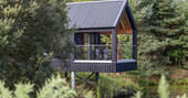 Bothan Dubh cabin balcony from the south, Perthshire, Perth & Kinross, Scotland