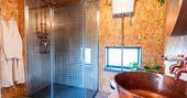 Whin cabin glamping shower room, Perthshire, Perth & Kinross, Scotland