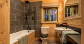 Sandystones Treehouse bathroom with shower, Jedburgh, Scottish Borders, Scotland