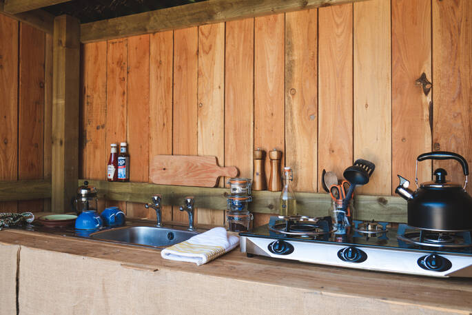 Private outdoor kitchen