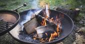 Treehouses at Lanrick firepit and BBQ, Doune, Stirling, Scotland