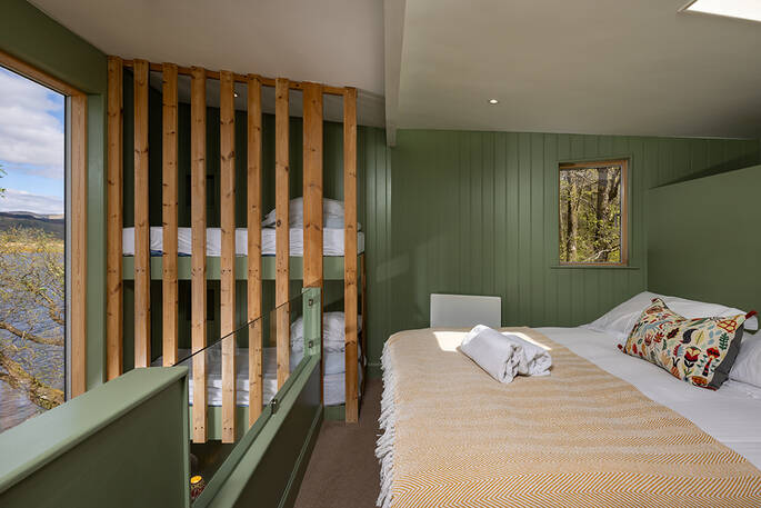 Bedroom and bunk bed mezzanine 
