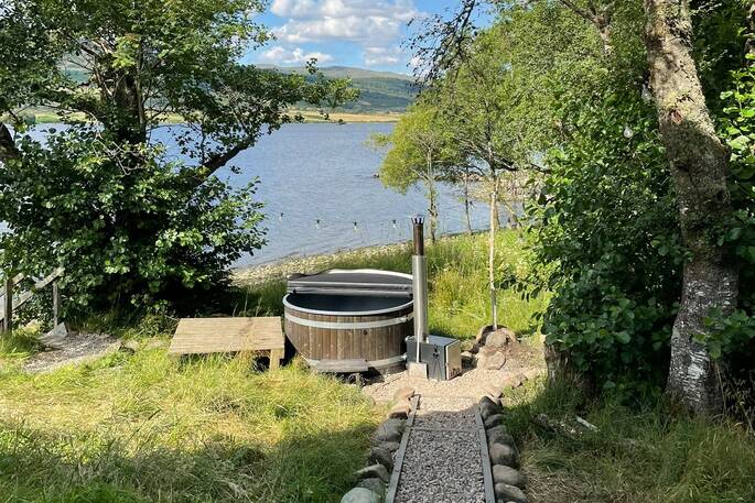Hot tub and view 