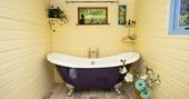 Coed Y Graig caravan glamping - roll top bath, Amlwch, Anglesey, Wales