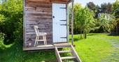 Coed Y Graig caravan glamping - shepherd's hut with shower and flushing loo, Amlwch, Anglesey, Wales