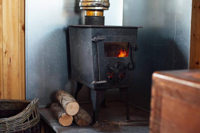 wood burner with unlimited wood