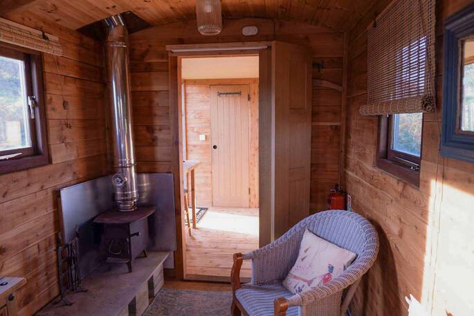 Wood burner is the main source of heat