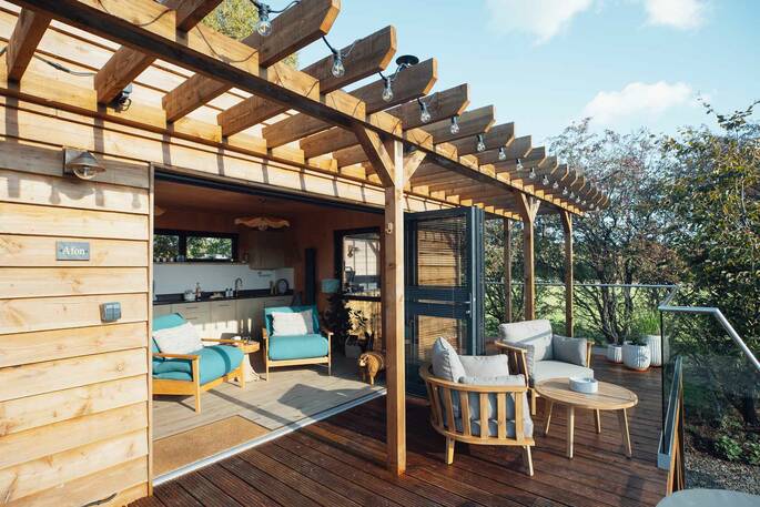 Front decking and living area