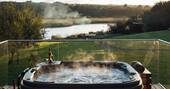 Jacuzzi  hot tub with a view to the river