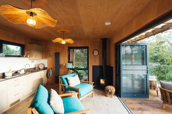 Kitchen and living area