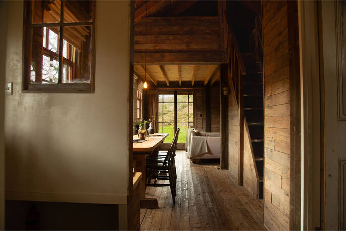 Entrance to the cabin