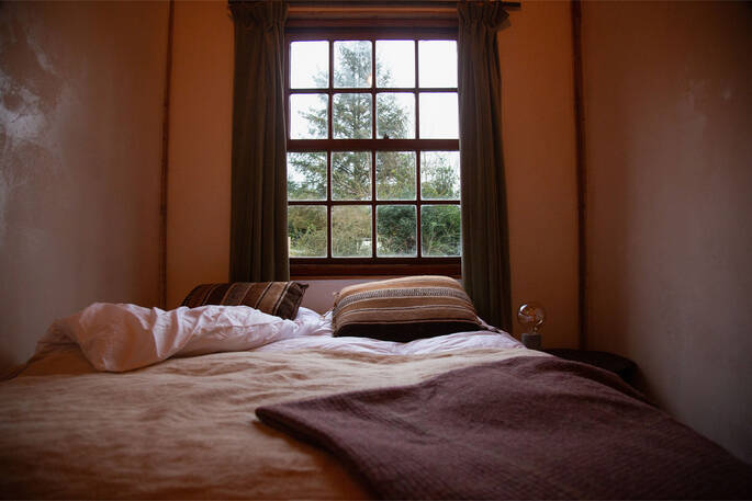 King size bed downstairs